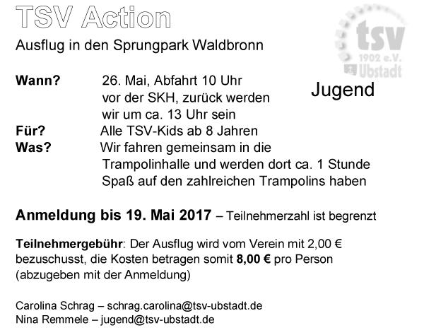 Einladung zum Sprungpark